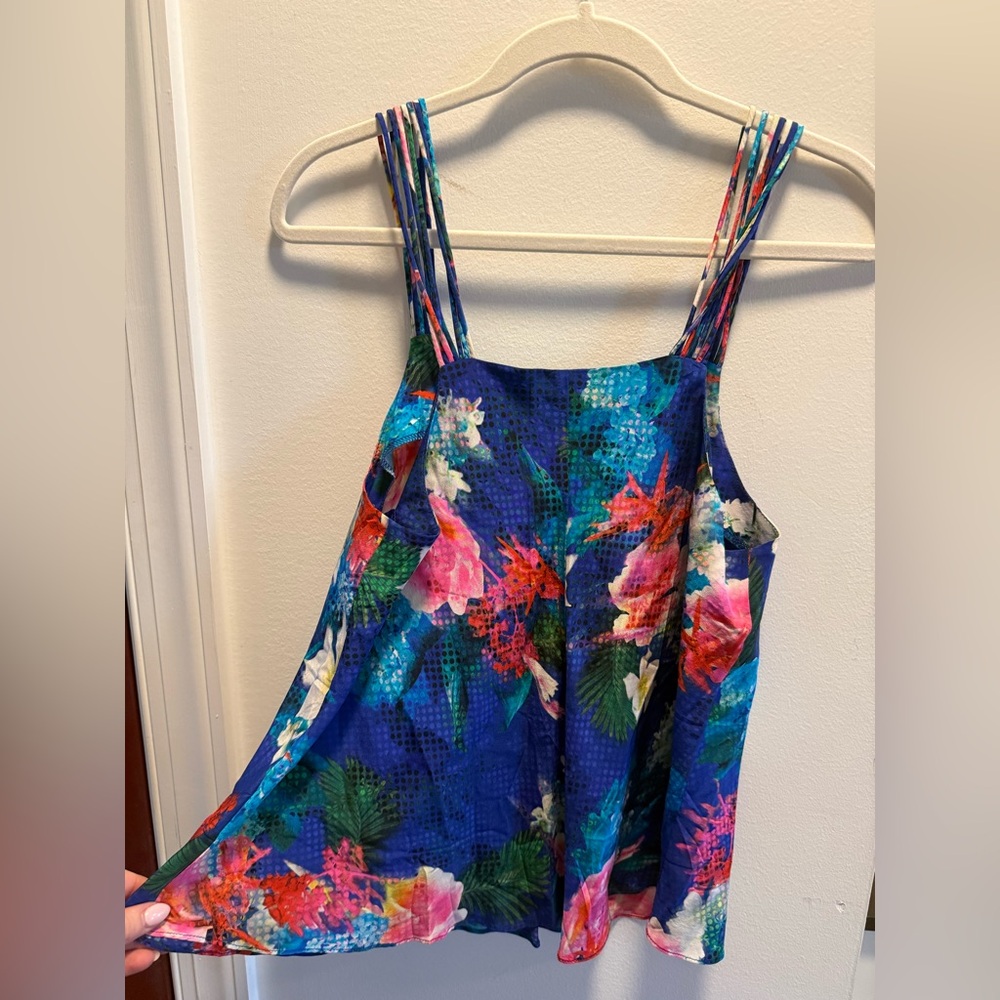 Amanda Uprichard Multicolor Floral Silk Tank Size M multicolored - Picture 4 of 4